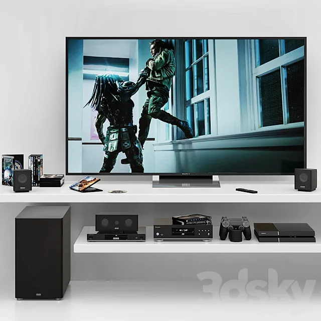 Sony 55 "4K HDR 3DModel