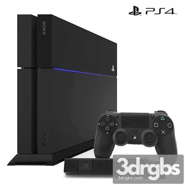 SONY PlayStation 4 3D Model Download