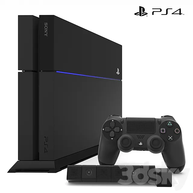 SONY PlayStation 4 3D Model