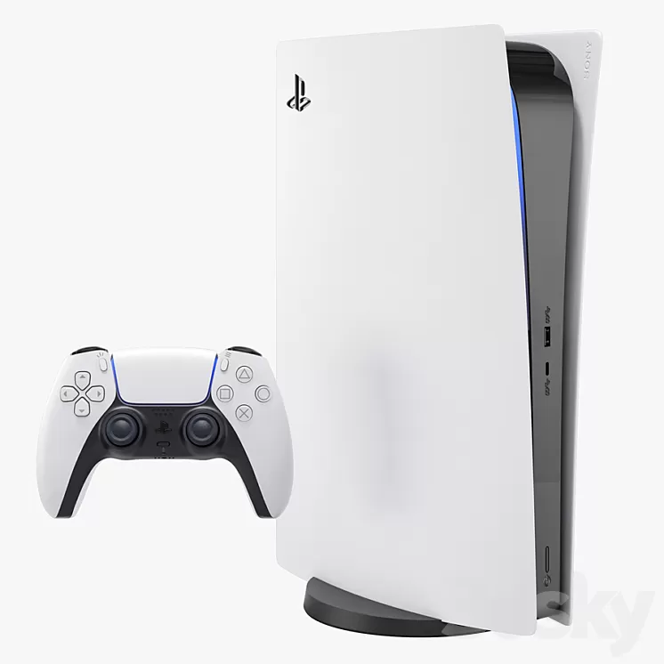 Sony PlayStation 5 digital edition 3D Model