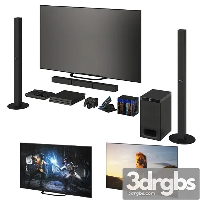 Sony Tv System 3D Model Download