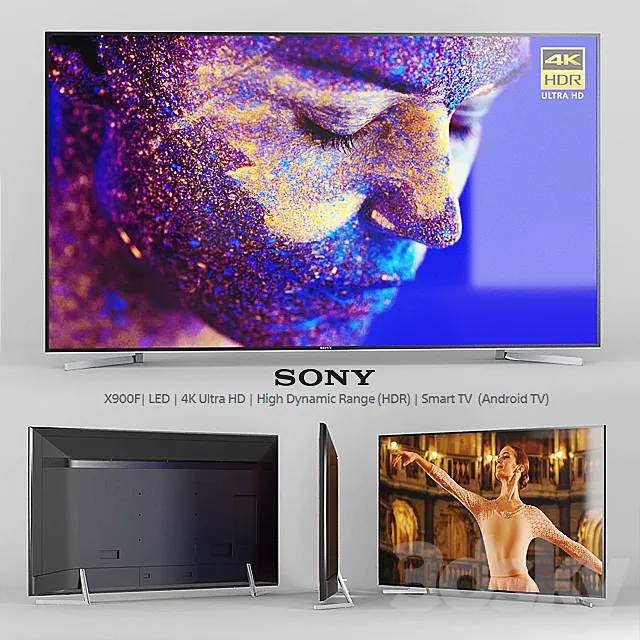 Sony X900F LED | 4K Ultra HD | HDR | Smart TV (Android TV) 3DModel