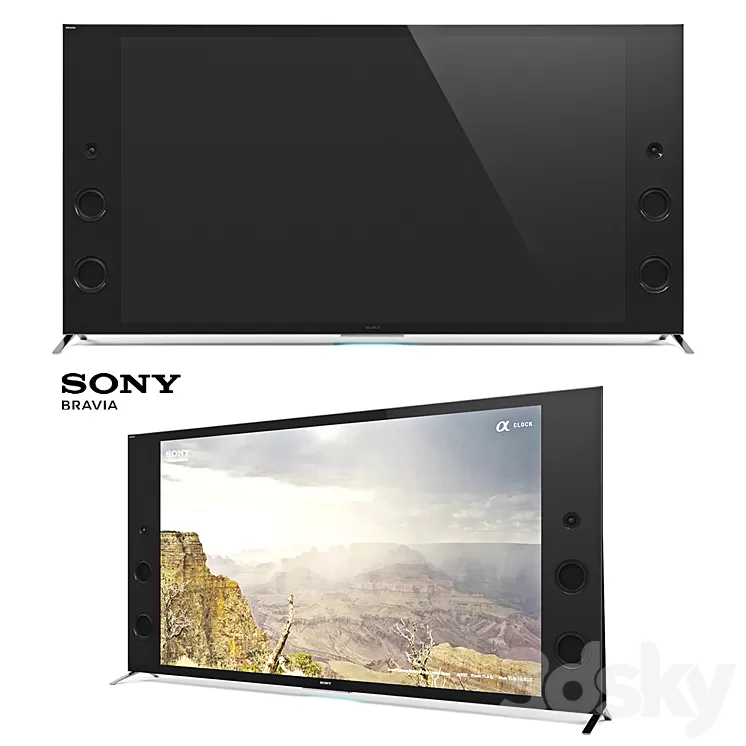 SONY X94C X93C 4K Ultra HD 3D Model