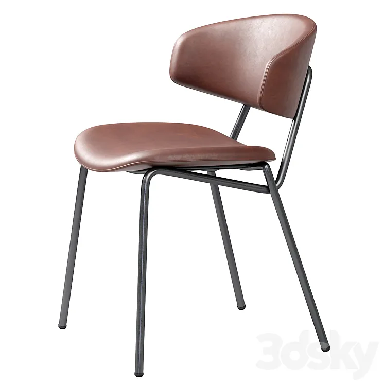 Sophia Padded Modern CHair 3D Model Free