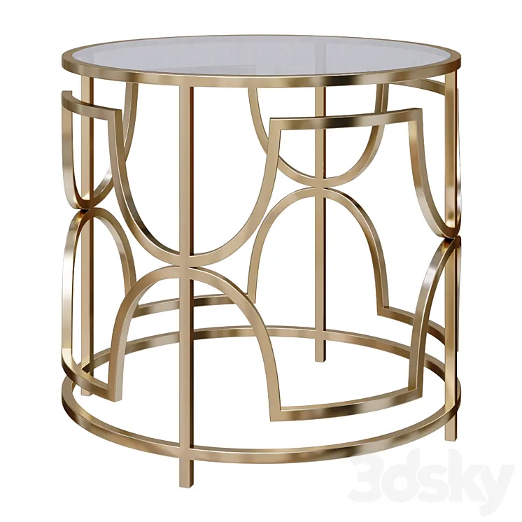 Sophie Circle Side Table Homeware 3D Model Free