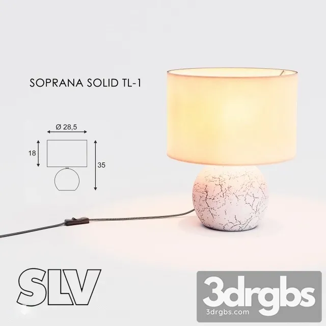 Soprana Solid Table Lamp 3D Model Download