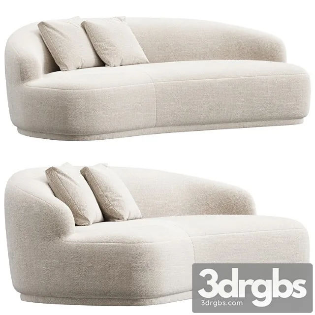 Soraya Sofa Dove Cream 3D Model Free