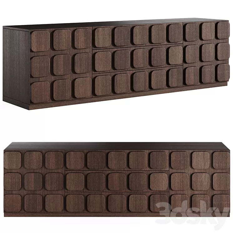 Sorrento chest of drawers by Emmemobili 3D Model Free