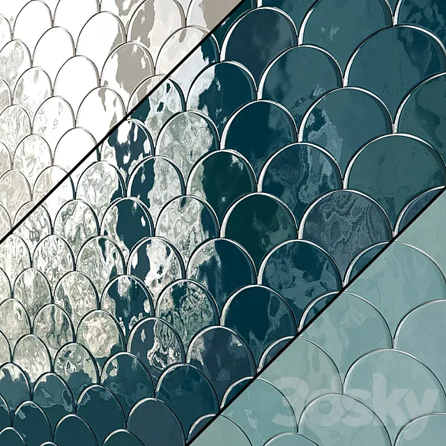 Sorrento Wave Ceramic Wall Tile 7 Types Free Download