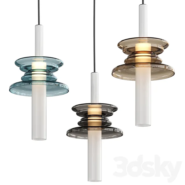 Sound Wave Maytoni pendant lamp 3D Model