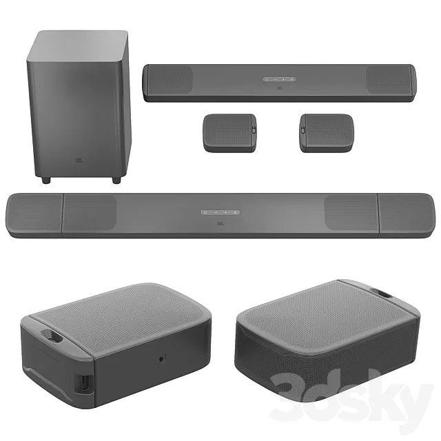 Soundbar JBL Bar 9.1 True Wireless Surround 3D Model