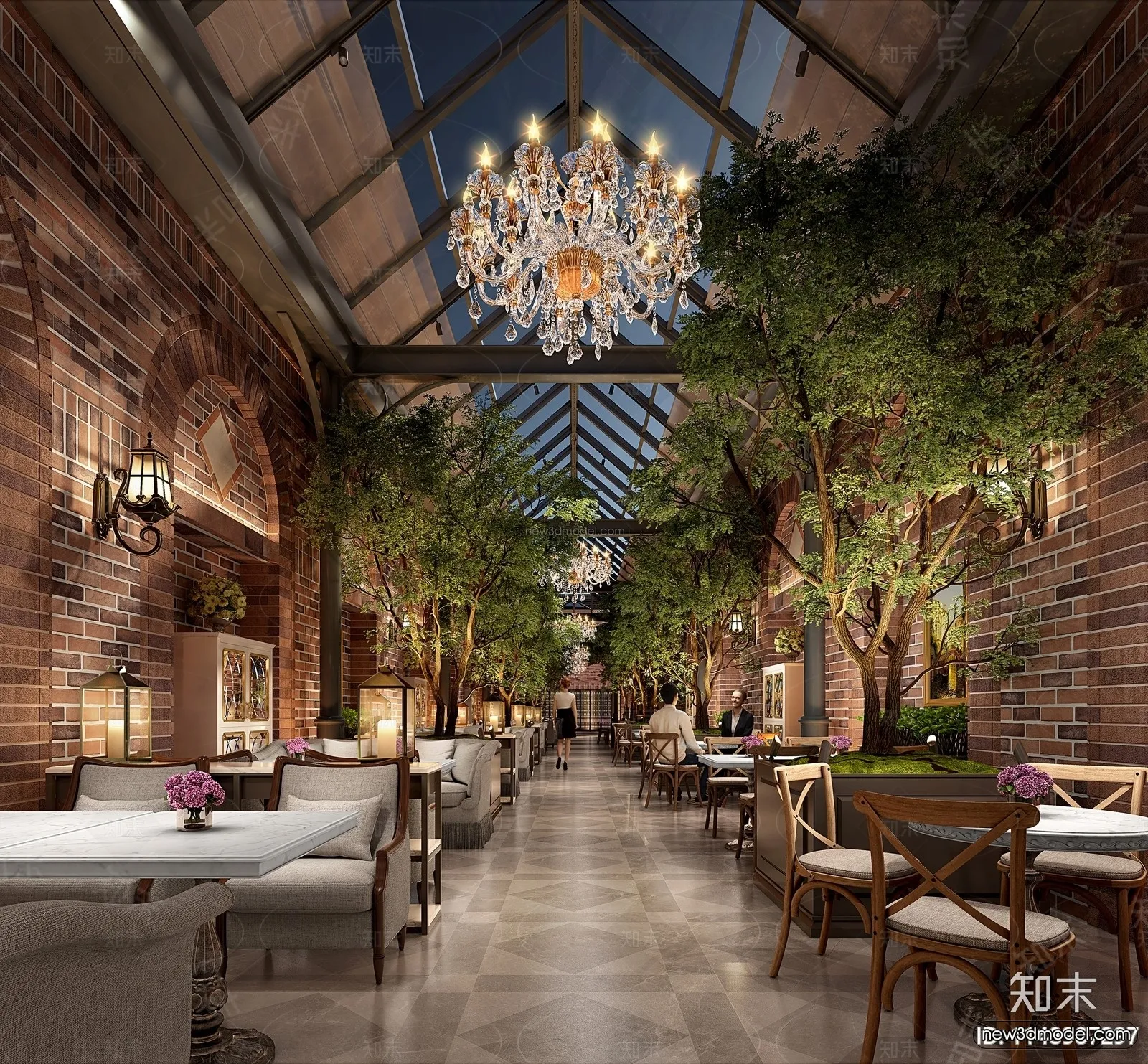 Southeast Asia Restaurant 3D Scenes - 3D Blocks - 001