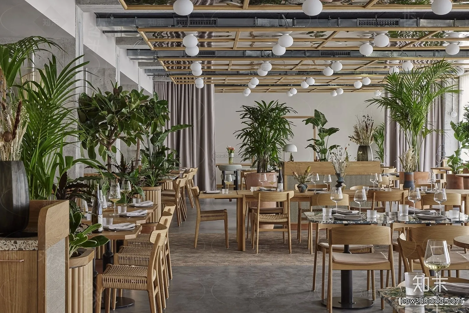 Southeast Asia Restaurant 3D Scenes - 3D Blocks - 010