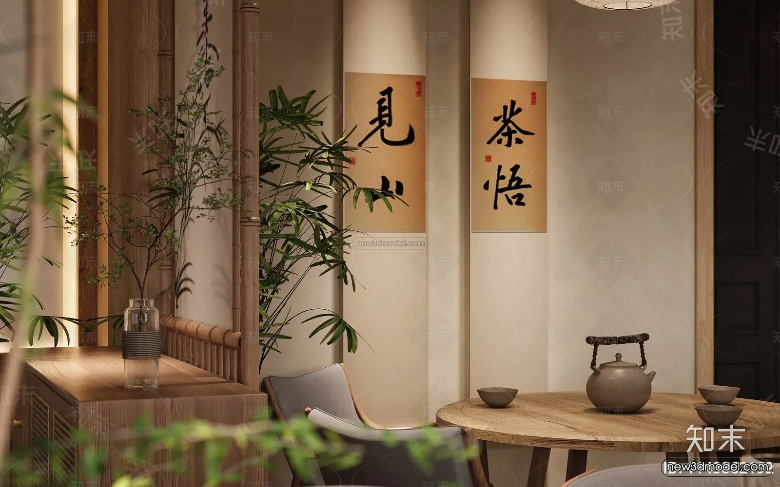 Southeast Asia Restaurant 3D Scenes - 3D Blocks - 077