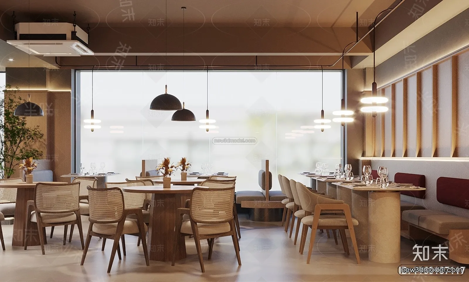 Southeast Asia Restaurant 3D Scenes - 3D Blocks - 093