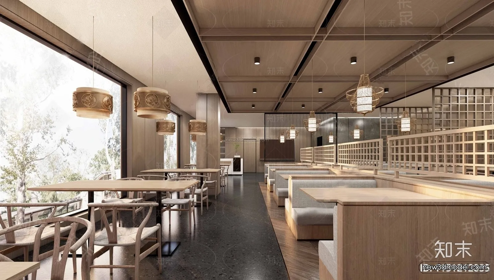 Southeast Asia Restaurant 3D Scenes - 3D Blocks - 110