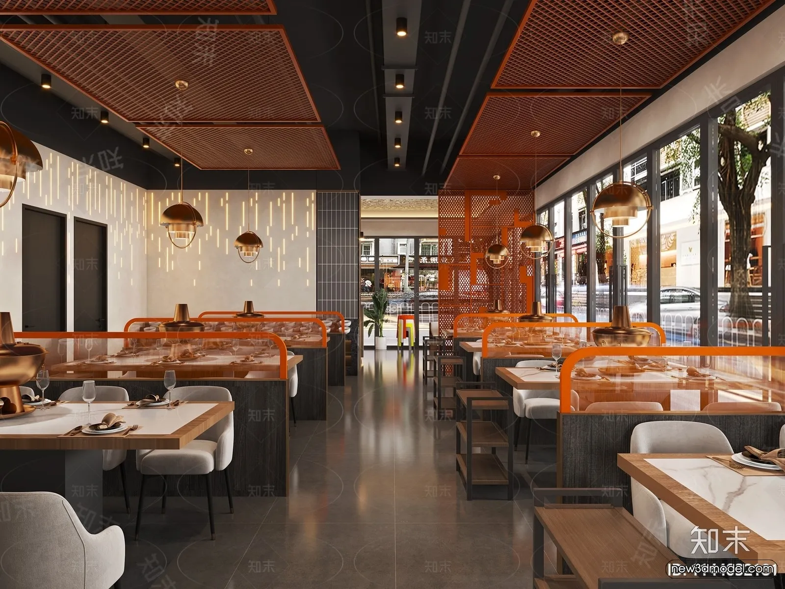 Southeast Asia Restaurant 3D Scenes - 3D Blocks - 113