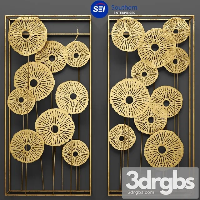Southern Enterprises Aura Abstract Wall Sculpture 3D Model Free