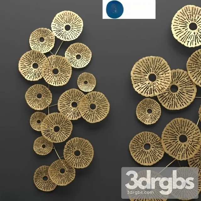 Southern Enterprises Aura Abstract Wall Sculpture 3D Model Free