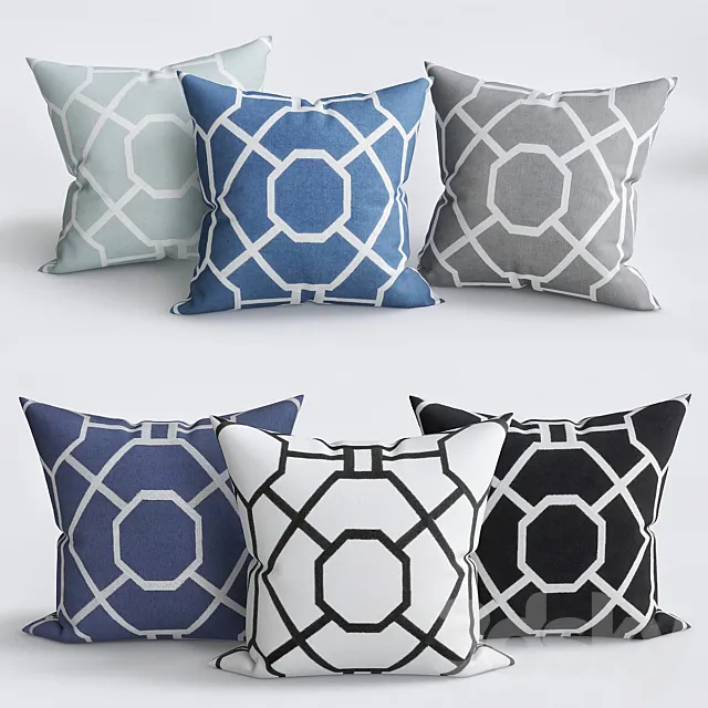 Southlake Cotton Throw Pillow Cover 3DModel