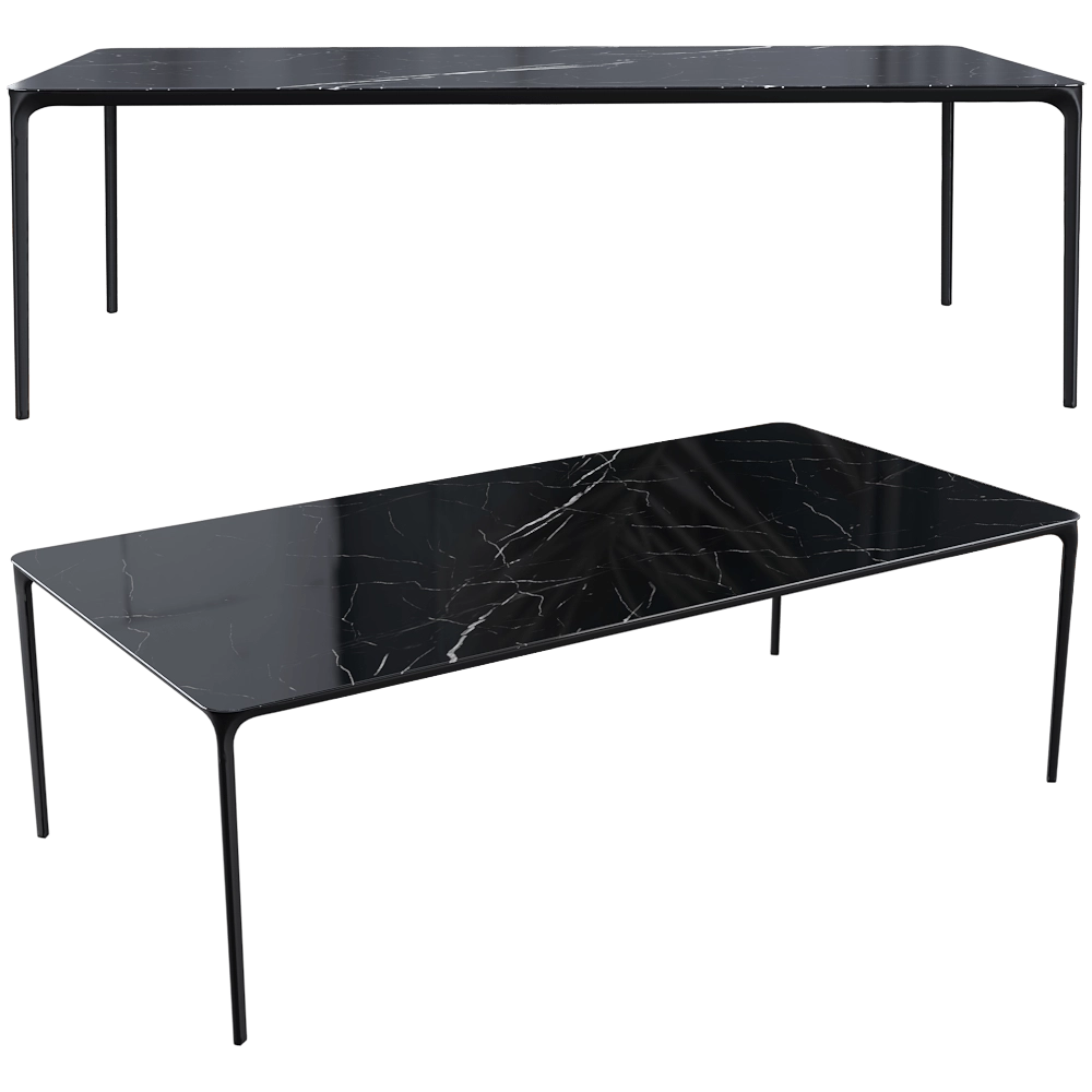 Sovet - Slim rectangular table 3D Model
