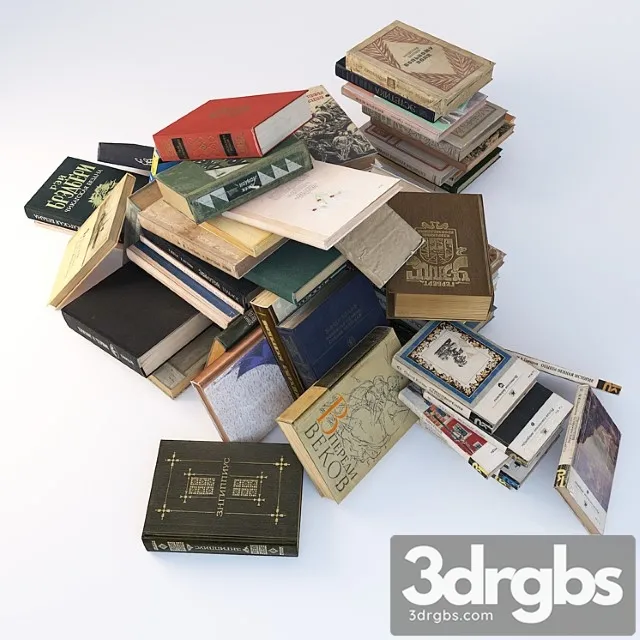 Soviet Books 3D Model Free