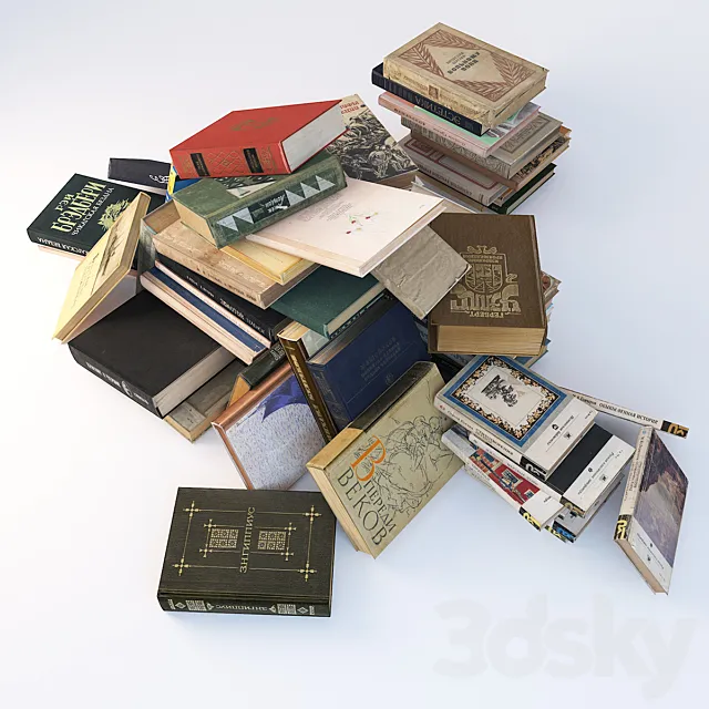 Soviet books 3D Model