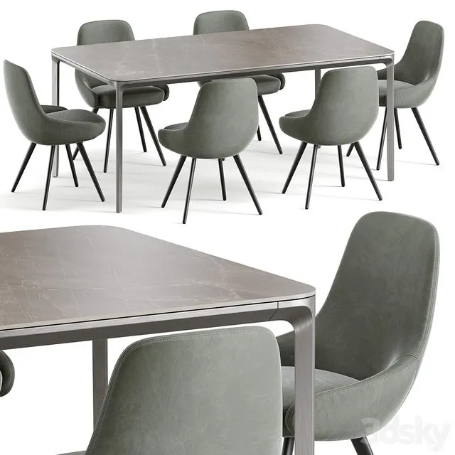 Soviet Dining Set 1 3D Model