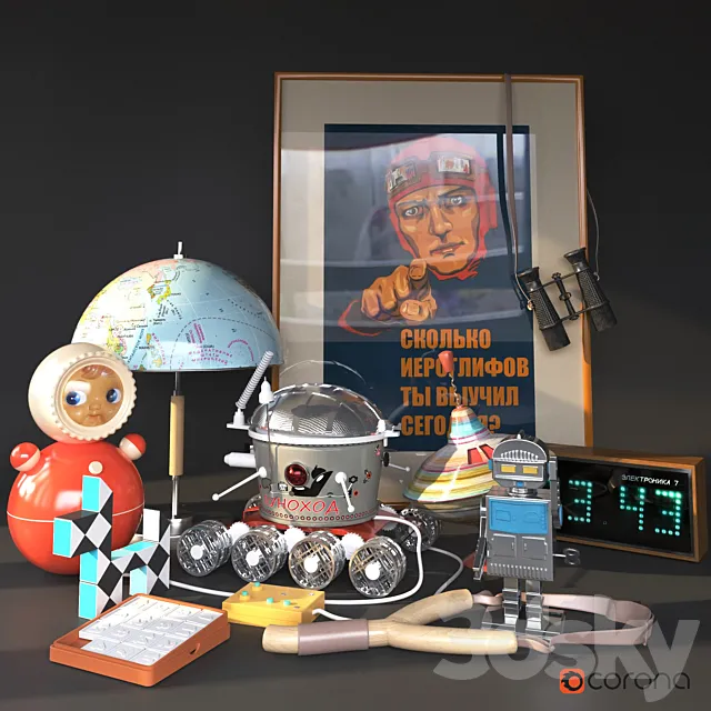 Soviet USSR igrushki_toy 3D Model