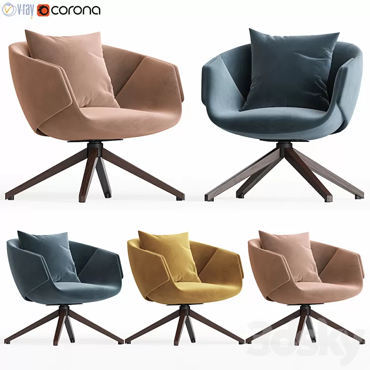 SP01 Anita Armchair 3D Model