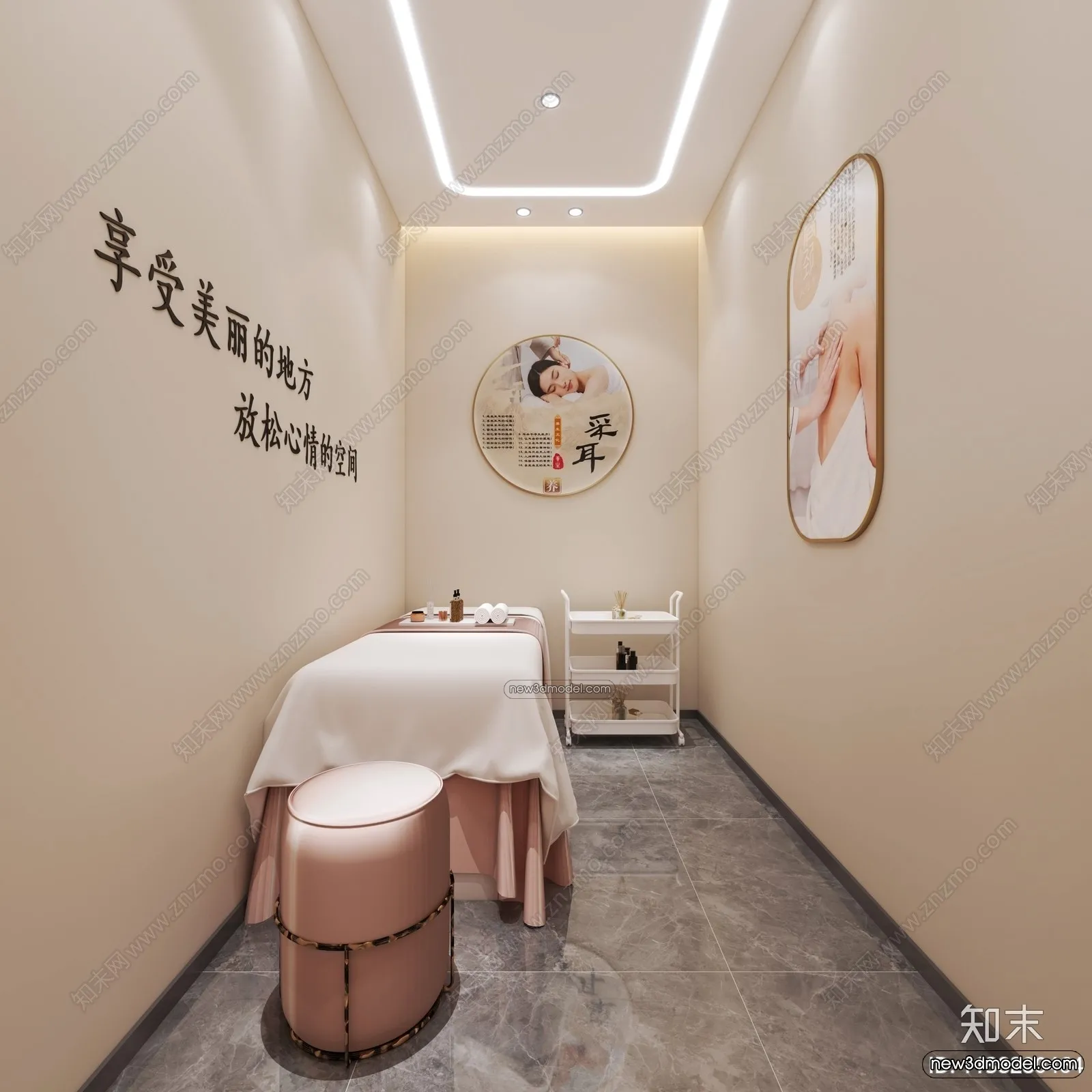 Spa And Massage - 3D Interior Scene - 3D Models - 003