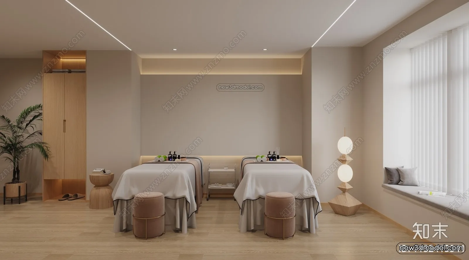 Spa And Massage - 3D Interior Scene - 3D Models - 004