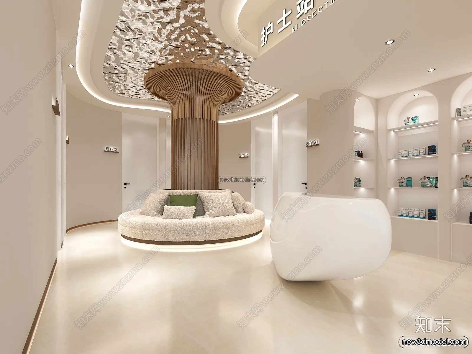 Spa And Massage - 3D Interior Scene - 3D Models - 008
