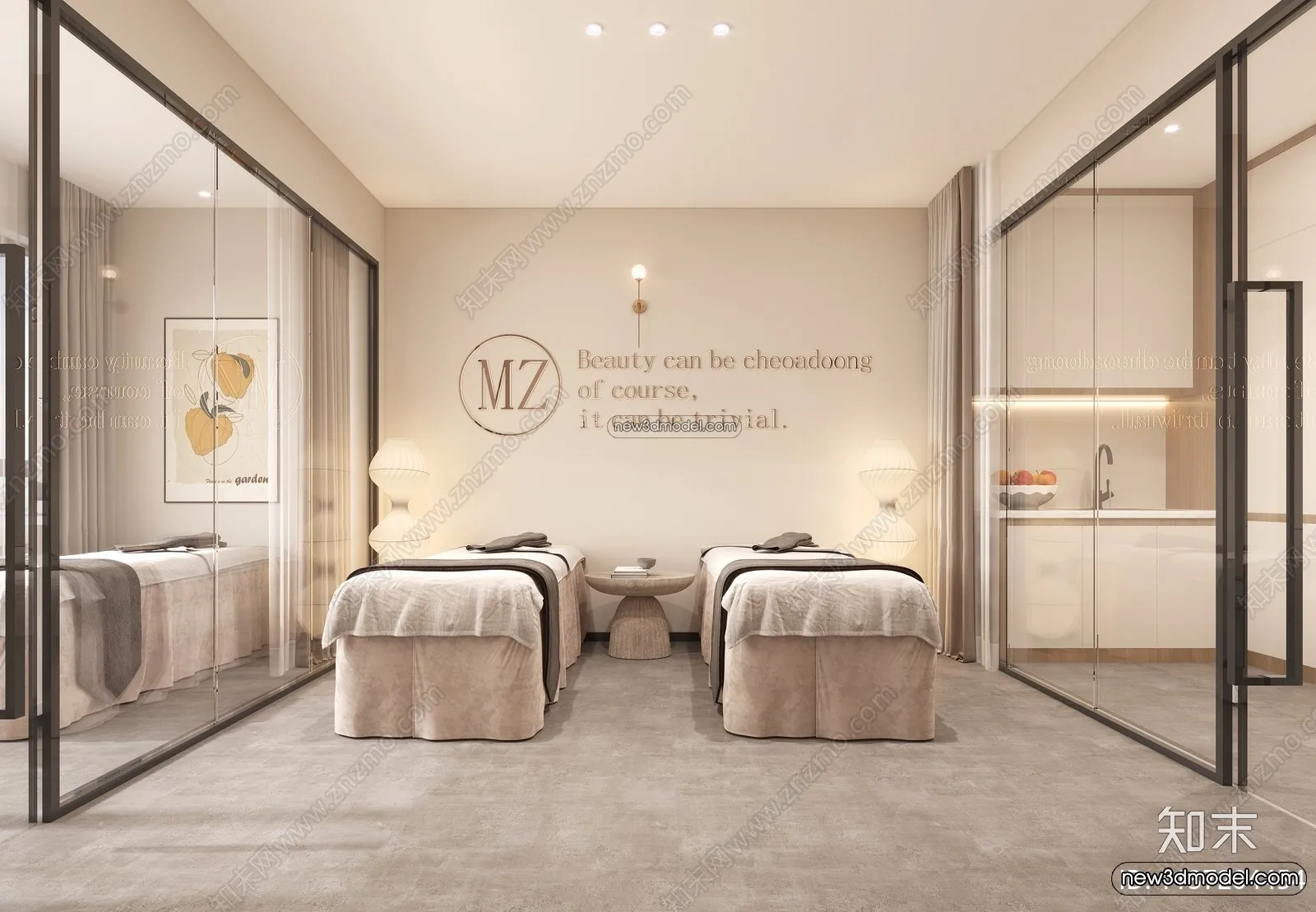 Spa And Massage - 3D Interior Scene - 3D Models - 009