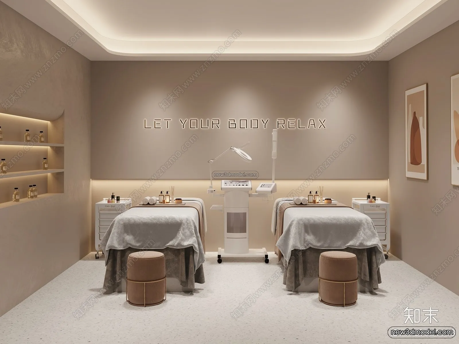 Spa And Massage - 3D Interior Scene - 3D Models - 010