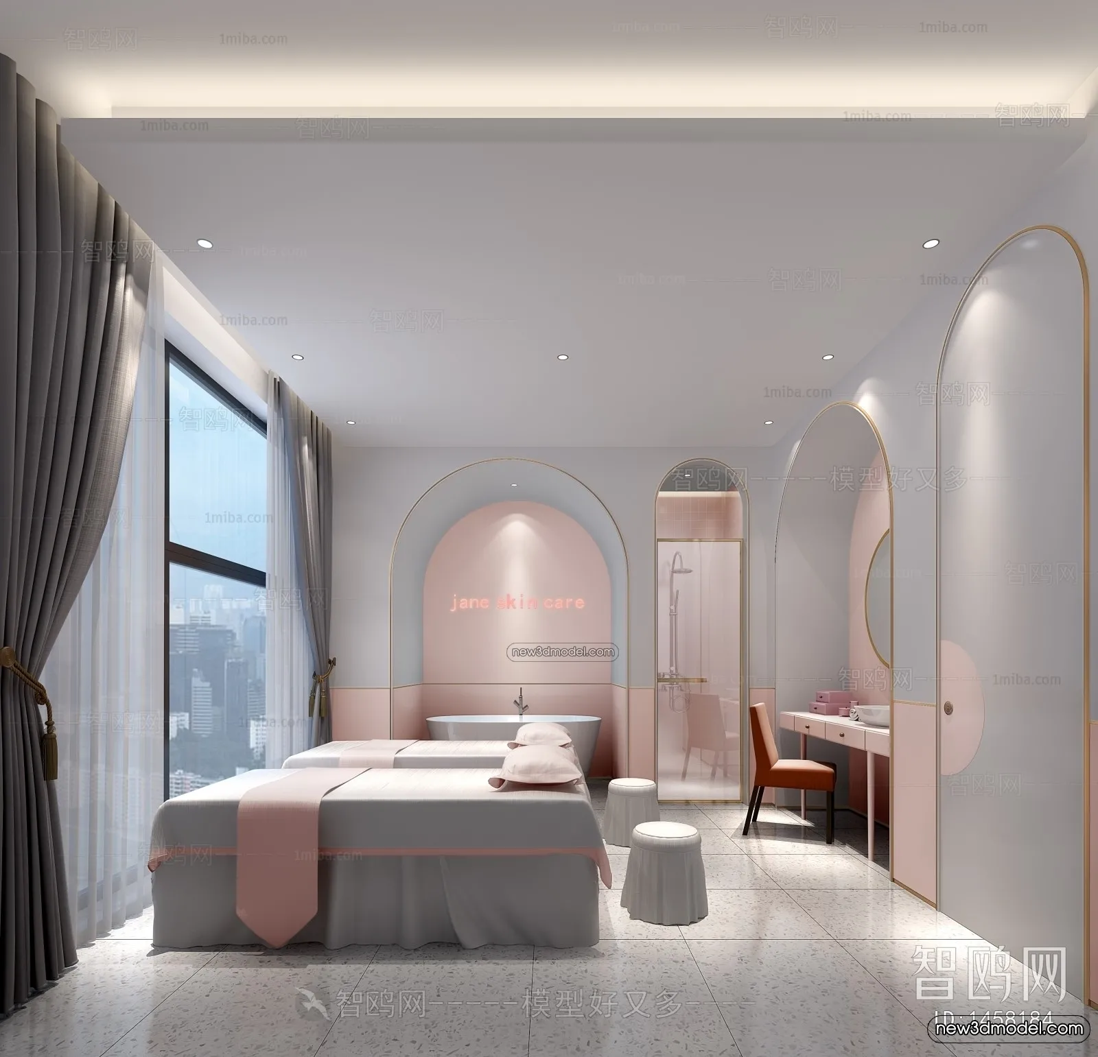 Spa And Massage - 3D Interior Scene - 3D Models - 017