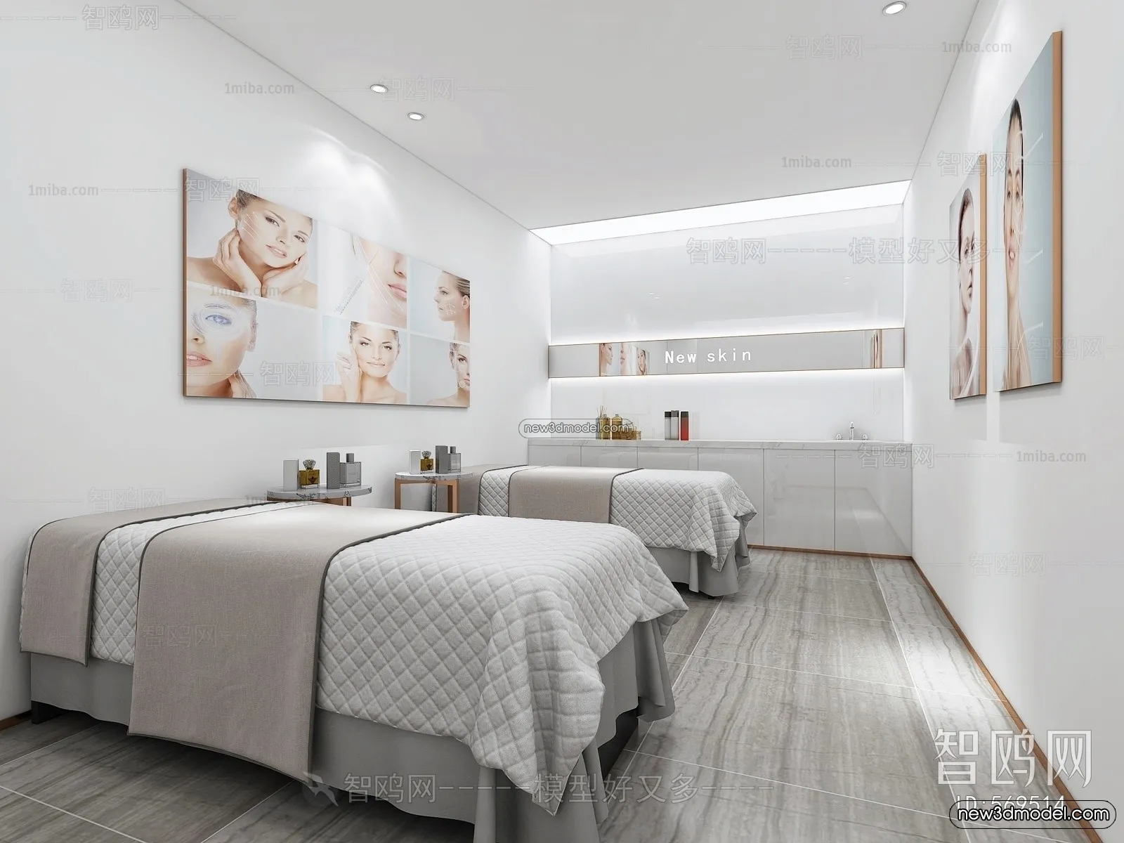 Spa And Massage - 3D Interior Scene - 3D Models - 027