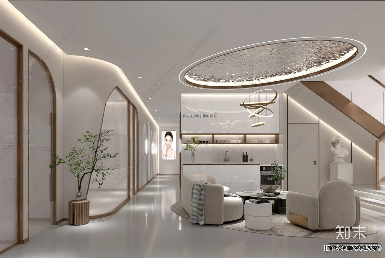 Spa And Massage - 3D Interior Scene - 3D Models - 032