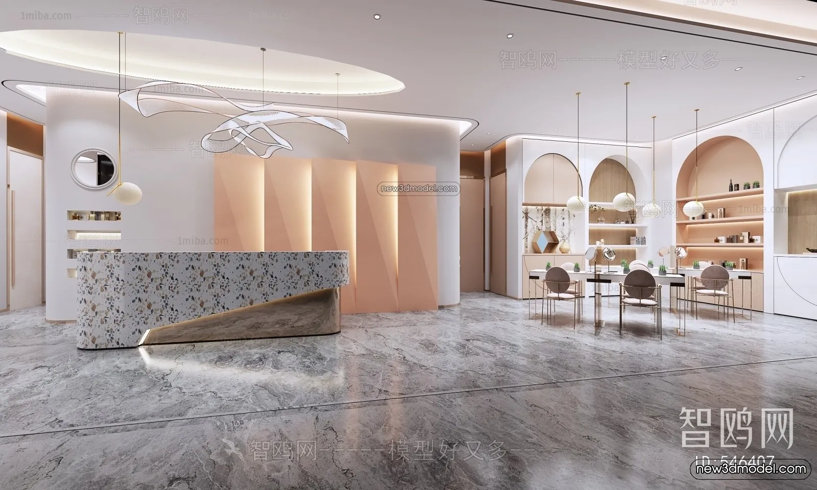 Spa And Massage - 3D Interior Scene - 3D Models - 034