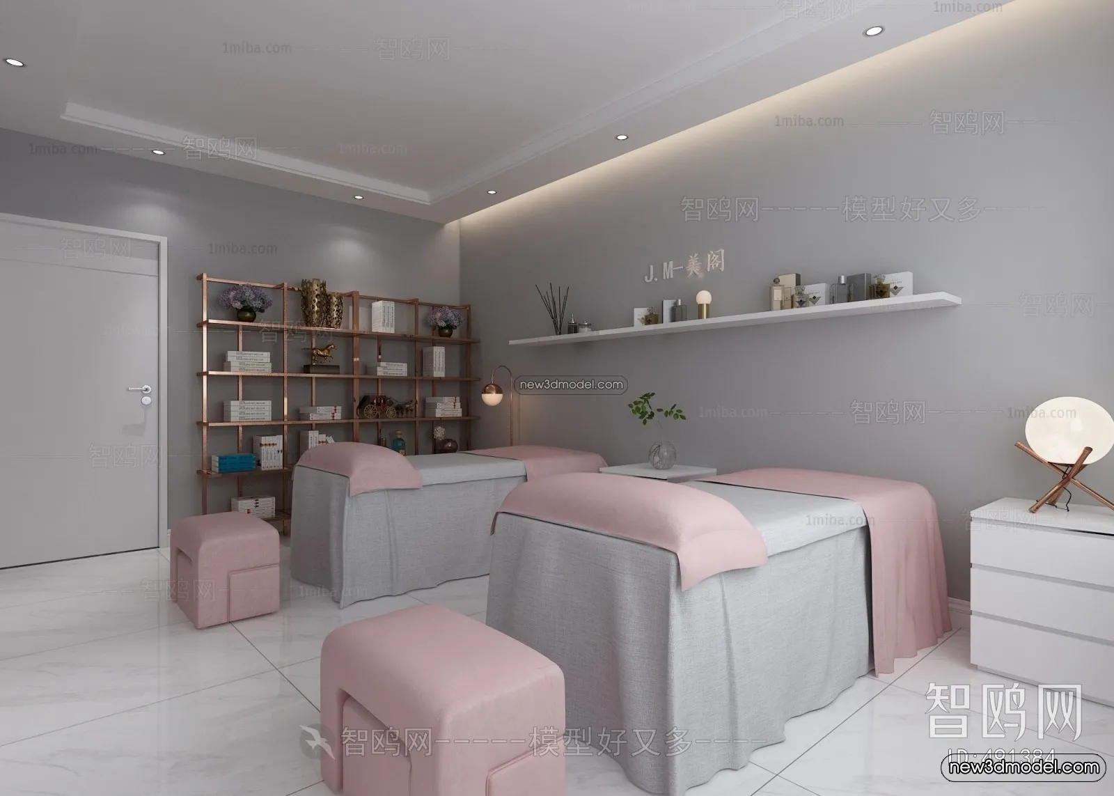 Spa And Massage - 3D Interior Scene - 3D Models - 039