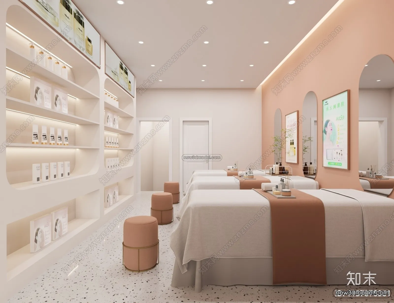 Spa And Massage - 3D Interior Scene - 3D Models - 043