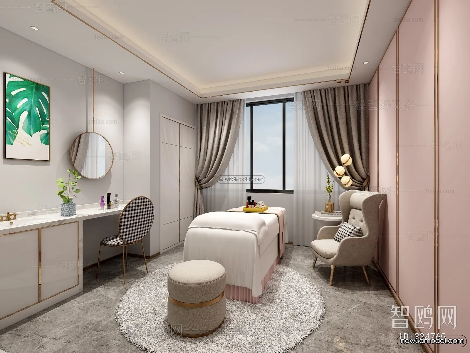 Spa And Massage - 3D Interior Scene - 3D Models - 044