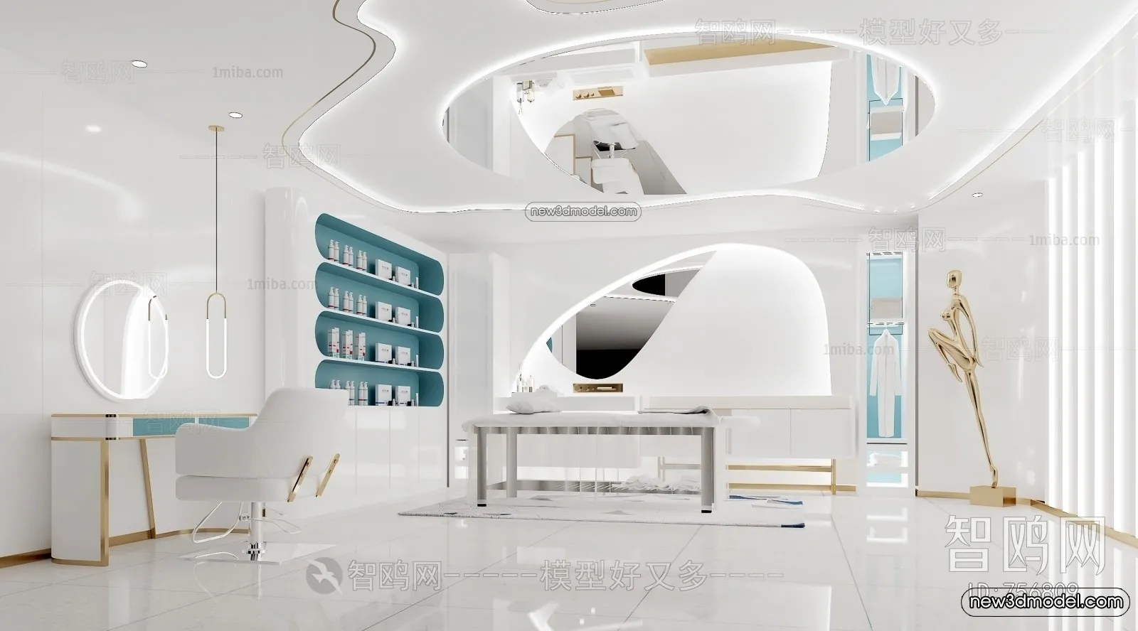 Spa And Massage - 3D Interior Scene - 3D Models - 046