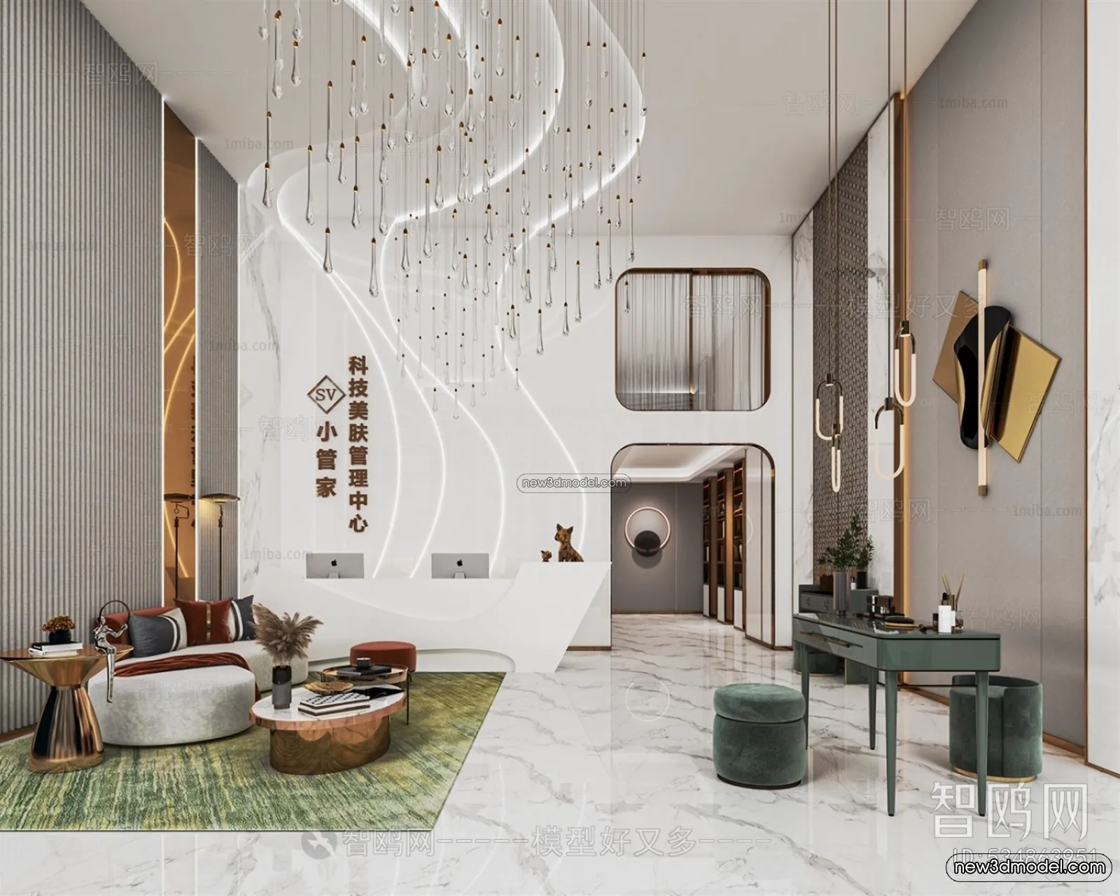 Spa And Massage - 3D Interior Scene - 3D Models - 050