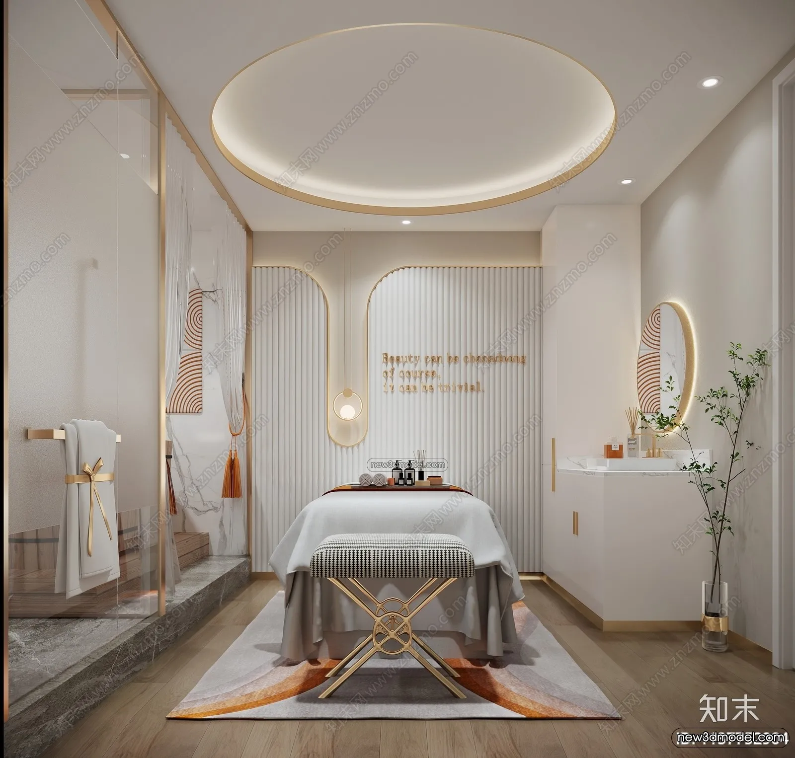 Spa And Massage - 3D Interior Scene - 3D Models - 054