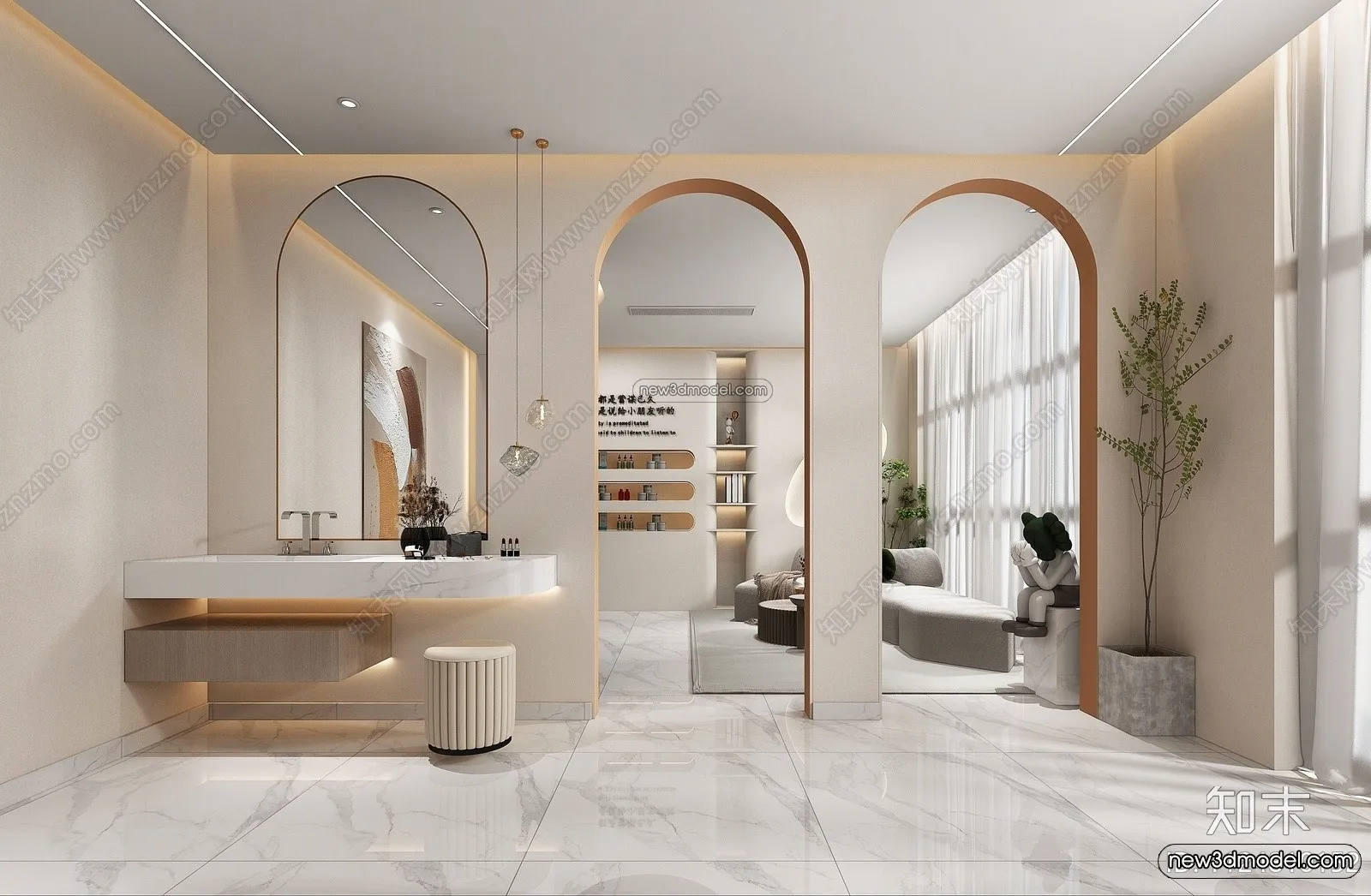 Spa And Massage - 3D Interior Scene - 3D Models - 061