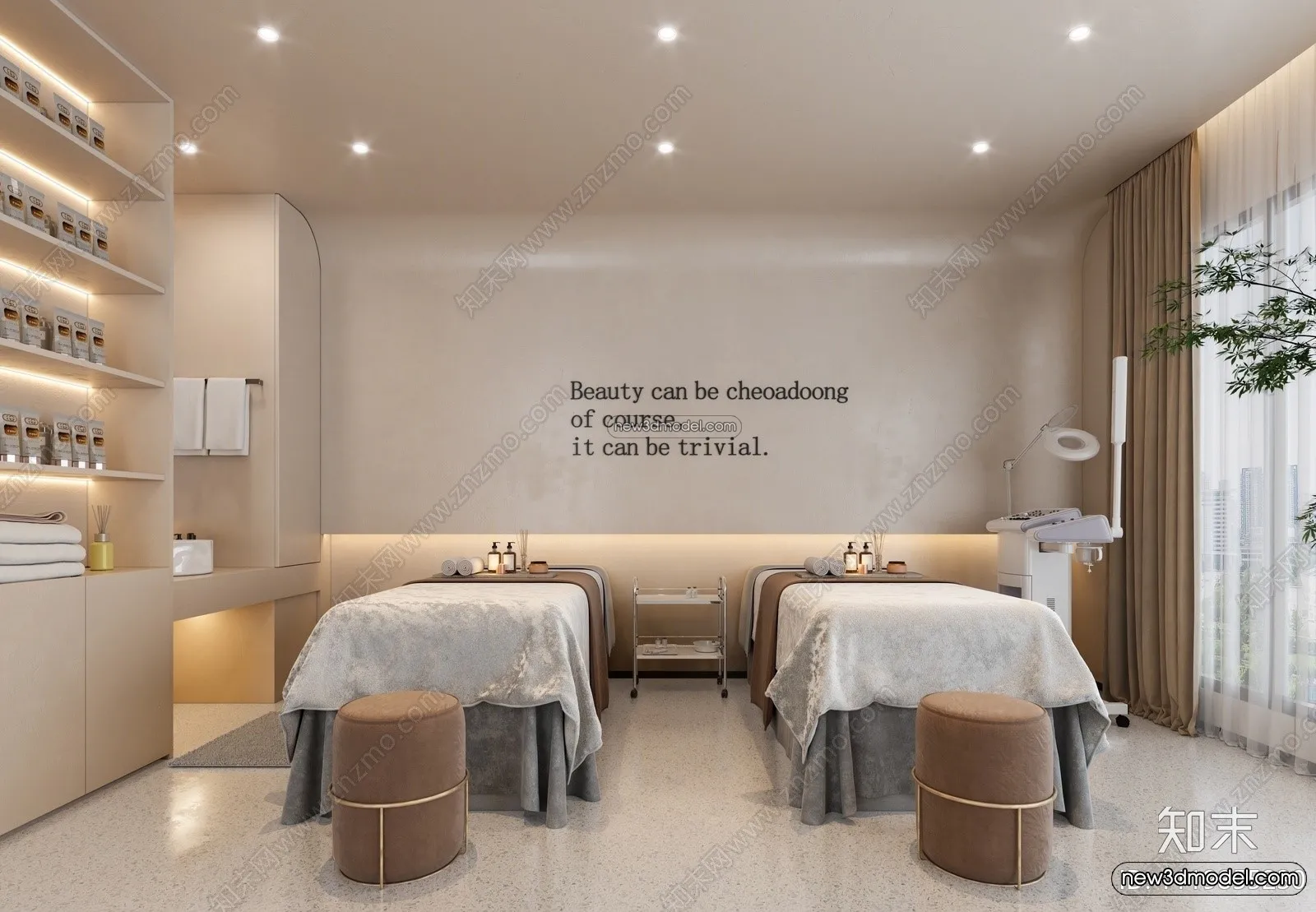 Spa And Massage - 3D Interior Scene - 3D Models - 062