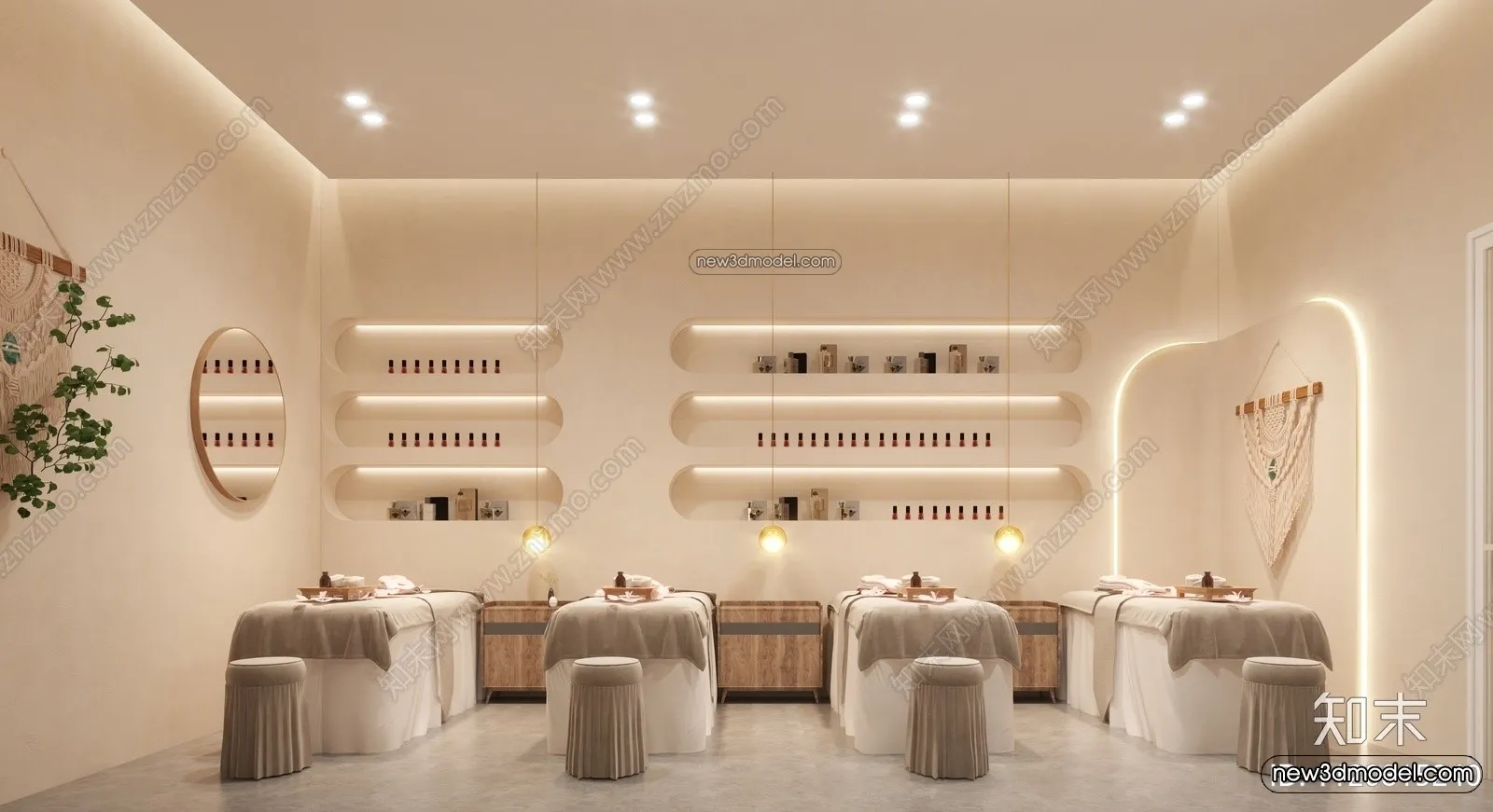 Spa And Massage - 3D Interior Scene - 3D Models - 065