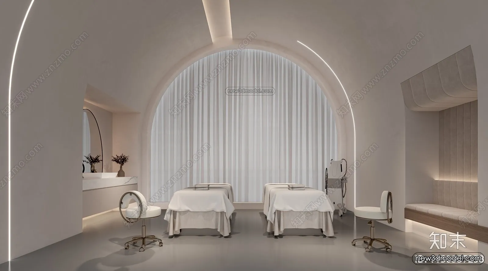 Spa And Massage - 3D Interior Scene - 3D Models - 067