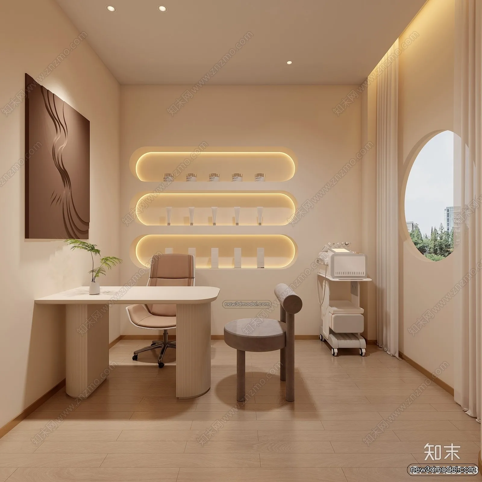 Spa And Massage - 3D Interior Scene - 3D Models - 068